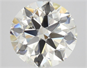 Natural Diamond 4.08 Carats, Round with Excellent Cut, K Color, VVS2 Clarity and Certified by GIA