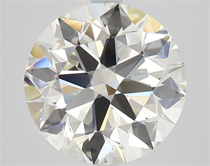 Picture of Natural Diamond 4.08 Carats, Round with Excellent Cut, K Color, VVS2 Clarity and Certified by GIA