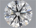 Natural Diamond 0.42 Carats, Round with Excellent Cut, H Color, VS1 Clarity and Certified by IGI