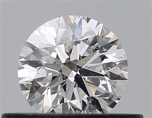 Picture of Natural Diamond 0.40 Carats, Round with Very Good Cut, F Color, SI2 Clarity and Certified by GIA