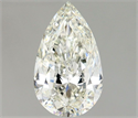 Natural Diamond 1.00 Carats, Pear with  Cut, I Color, VS1 Clarity and Certified by IGI