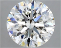 Natural Diamond 2.50 Carats, Round with Excellent Cut, I Color, VS2 Clarity and Certified by GIA