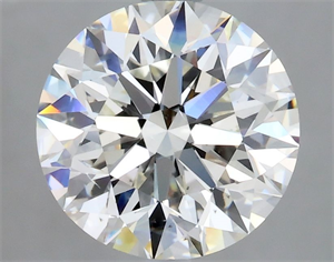 Picture of Natural Diamond 2.50 Carats, Round with Excellent Cut, I Color, VS2 Clarity and Certified by GIA