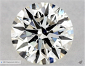 Natural Diamond 0.42 Carats, Round with Excellent Cut, J Color, SI1 Clarity and Certified by GIA