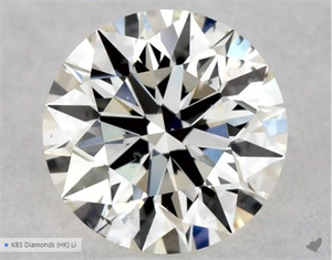 Picture of Natural Diamond 0.42 Carats, Round with Excellent Cut, J Color, SI1 Clarity and Certified by GIA