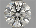 Natural Diamond 0.42 Carats, Round with Excellent Cut, I Color, VVS1 Clarity and Certified by IGI