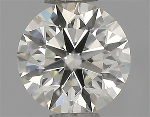 Picture of Natural Diamond 0.42 Carats, Round with Excellent Cut, I Color, VVS1 Clarity and Certified by IGI