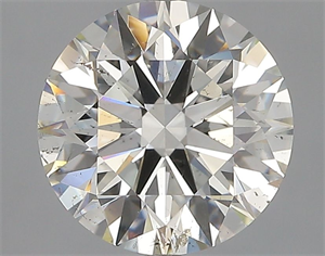 Picture of Natural Diamond 3.03 Carats, Round with Excellent Cut, J Color, SI2 Clarity and Certified by GIA