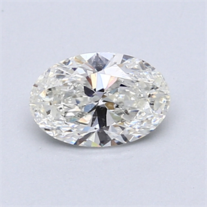 0.71 Carats, Oval Diamond with  Cut, I Color, SI1 Clarity and Certified by GIA