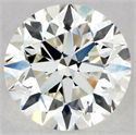 Natural Diamond 0.50 Carats, Round with Very Good Cut, K Color, VVS2 Clarity and Certified by GIA