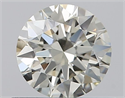 Natural Diamond 0.52 Carats, Round with Excellent Cut, J Color, VVS2 Clarity and Certified by IGI