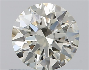 Picture of Natural Diamond 0.52 Carats, Round with Excellent Cut, J Color, VVS2 Clarity and Certified by IGI