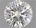 Natural Diamond 1.71 Carats, Round with Excellent Cut, H Color, VS1 Clarity and Certified by GIA