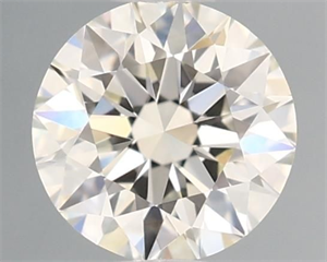 Picture of Natural Diamond 0.46 Carats, Round with Excellent Cut, I Color, VVS2 Clarity and Certified by IGI