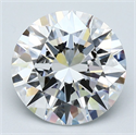 Natural Diamond 3.53 Carats, Round with Excellent Cut, E Color, VVS2 Clarity and Certified by GIA