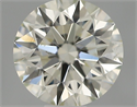 Natural Diamond 0.44 Carats, Round with Excellent Cut, J Color, SI1 Clarity and Certified by IGI