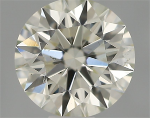 Picture of Natural Diamond 0.44 Carats, Round with Excellent Cut, J Color, SI1 Clarity and Certified by IGI