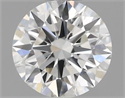 Natural Diamond 0.46 Carats, Round with Excellent Cut, J Color, VVS1 Clarity and Certified by GIA