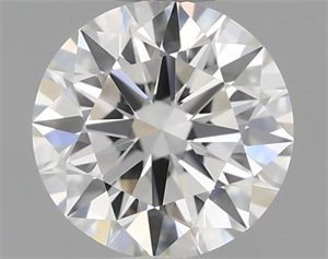 Picture of Natural Diamond 0.46 Carats, Round with Excellent Cut, J Color, VVS1 Clarity and Certified by GIA