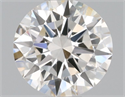 Natural Diamond 0.40 Carats, Round with Excellent Cut, J Color, VVS1 Clarity and Certified by GIA