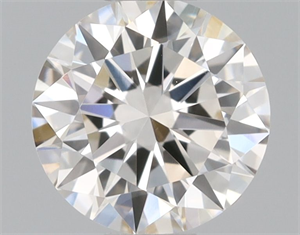 Picture of Natural Diamond 0.40 Carats, Round with Excellent Cut, J Color, VVS1 Clarity and Certified by GIA