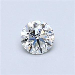 Picture of Natural Diamond 0.50 Carats, Round with Good Cut, K Color, SI2 Clarity and Certified by GIA