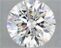 Natural Diamond 2.52 Carats, Round with Excellent Cut, J Color, SI1 Clarity and Certified by GIA