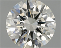 Natural Diamond 0.58 Carats, Round with Very Good Cut, H Color, SI1 Clarity and Certified by IGI