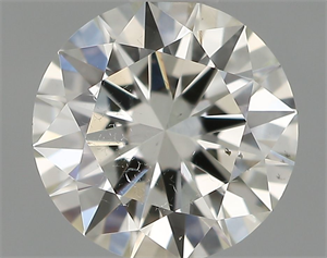 Picture of Natural Diamond 0.58 Carats, Round with Very Good Cut, H Color, SI1 Clarity and Certified by IGI