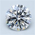 Natural Diamond 5.01 Carats, Round with Excellent Cut, D Color, SI1 Clarity and Certified by GIA