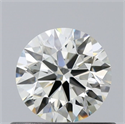 Natural Diamond 0.47 Carats, Round with Excellent Cut, K Color, IF Clarity and Certified by GIA