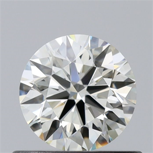 Picture of Natural Diamond 0.47 Carats, Round with Excellent Cut, K Color, IF Clarity and Certified by GIA