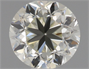 Natural Diamond 0.50 Carats, Round with Good Cut, J Color, VVS2 Clarity and Certified by IGI