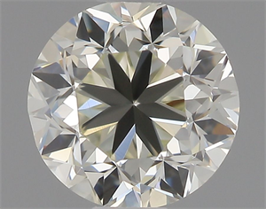 Picture of Natural Diamond 0.50 Carats, Round with Good Cut, J Color, VVS2 Clarity and Certified by IGI