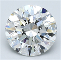 Natural Diamond 3.01 Carats, Round with Excellent Cut, G Color, VS1 Clarity and Certified by GIA