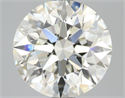 Natural Diamond 3.05 Carats, Round with Excellent Cut, I Color, VVS1 Clarity and Certified by IGI