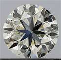 Natural Diamond 0.50 Carats, Round with Good Cut, K Color, SI1 Clarity and Certified by GIA