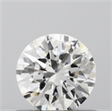 Natural Diamond 0.50 Carats, Round with Excellent Cut, H Color, I1 Clarity and Certified by GIA