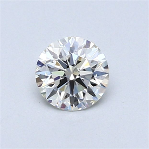 Picture of Natural Diamond 0.41 Carats, Round with Excellent Cut, J Color, VS1 Clarity and Certified by GIA