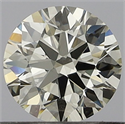 Natural Diamond 0.52 Carats, Round with Excellent Cut, J Color, VS2 Clarity and Certified by GIA