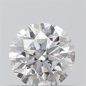 Picture of Natural Diamond 0.40 Carats, Round with Excellent Cut, D Color, SI1 Clarity and Certified by IGI