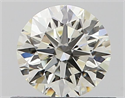 Natural Diamond 0.51 Carats, Round with Excellent Cut, K Color, VVS2 Clarity and Certified by GIA