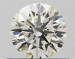 Picture of Natural Diamond 0.51 Carats, Round with Excellent Cut, K Color, VVS2 Clarity and Certified by GIA