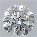 Natural Diamond 1.90 Carats, Round with Excellent Cut, H Color, VS1 Clarity and Certified by IGI