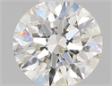 Natural Diamond 0.46 Carats, Round with Excellent Cut, I Color, IF Clarity and Certified by GIA