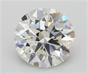 Natural Diamond 2.01 Carats, Round with Excellent Cut, I Color, SI1 Clarity and Certified by GIA