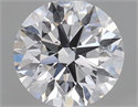 Natural Diamond 0.41 Carats, Round with Excellent Cut, D Color, VVS1 Clarity and Certified by IGI