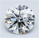 Natural Diamond 1.91 Carats, Round with Excellent Cut, I Color, VS1 Clarity and Certified by GIA