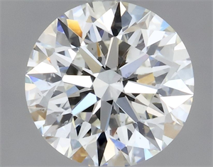 Picture of Natural Diamond 0.59 Carats, Round with Excellent Cut, I Color, SI1 Clarity and Certified by GIA