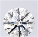 Natural Diamond 2.46 Carats, Round with Excellent Cut, K Color, SI1 Clarity and Certified by GIA